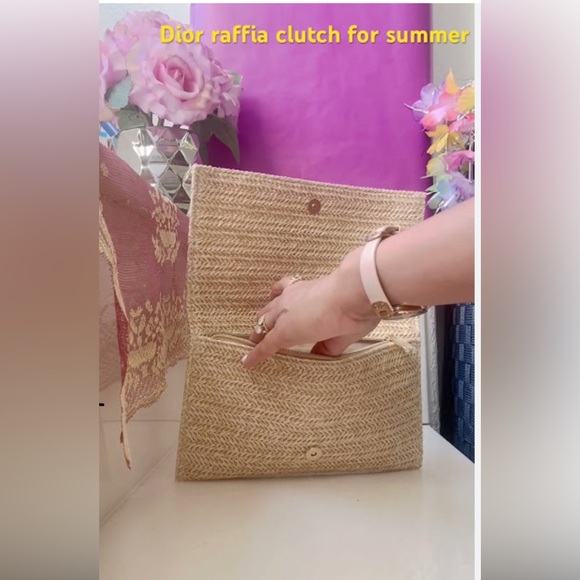 ⚜️ Dior Clutch Limited Edition Summer 2023 Beige - Picture 4 of 9